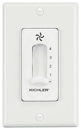 4 Speed Fan Slide Control, White