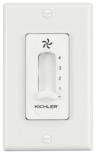 4 Speed Fan Slide Control, White
