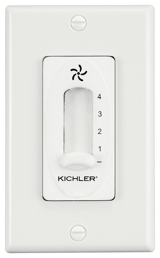 4 Speed Fan Slide Control, White