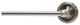 Woodrich 18" Towel Bar, Satin Nickel