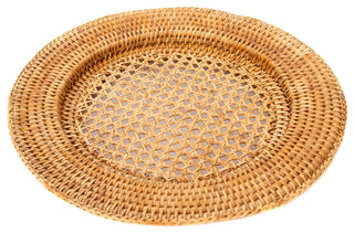 Artifacts Rattan™ Open Weave Charger, Honey Brown, 13"x13