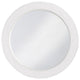 Lancelot Round Mirror, White