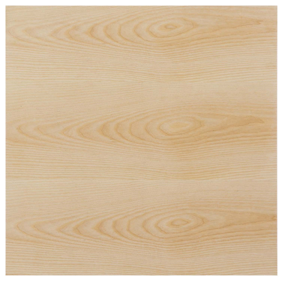 Dining Table, Square, Wood, Black Brown Natural, Modern, Cafe Bistro Restaurant