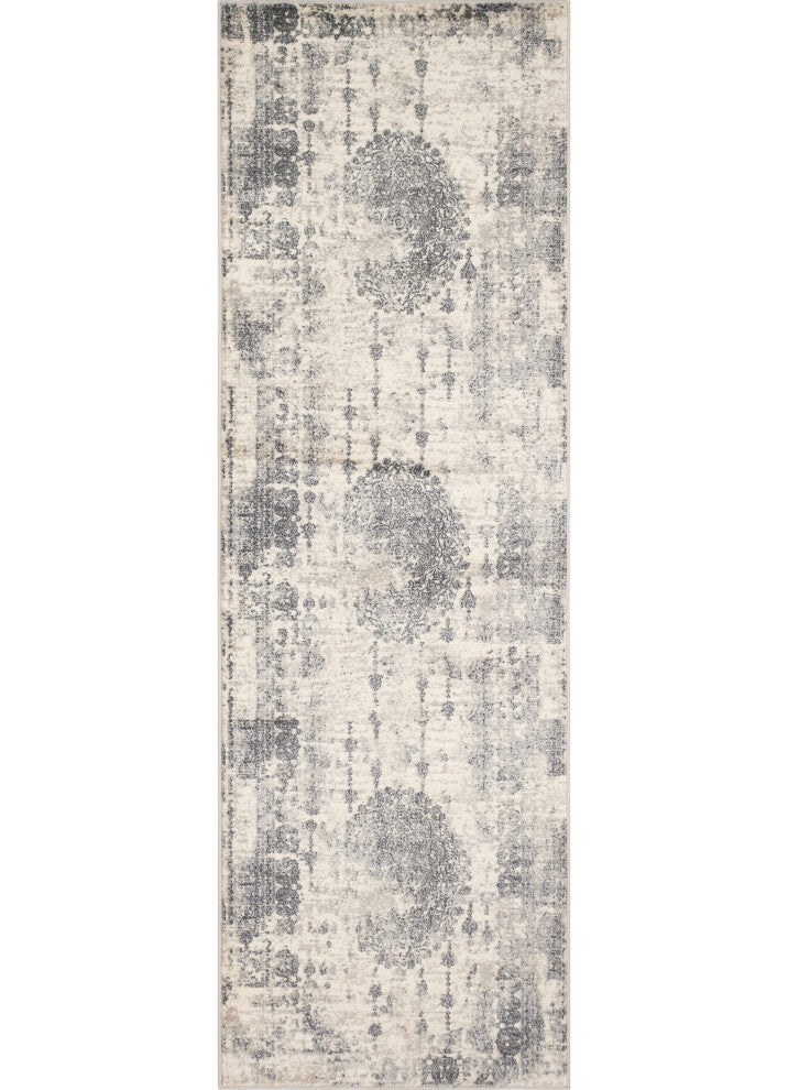 Noori Rug Lagoon Emilie Ivory/Charcoal Runner