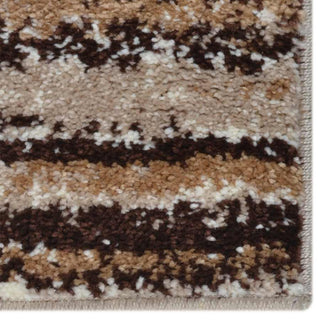 Machine Woven Heatset Polypropylene Area Rug Contemporary Ivory Beige, [Rectangle] 5'x8'