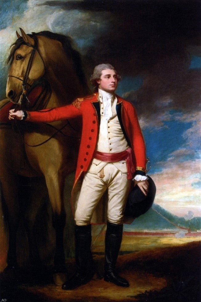 George Romney Portrait of Major James Harelty Wrapped Canvas, 18"x27"