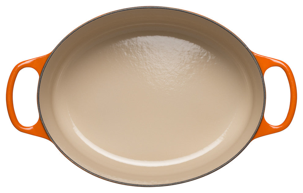 Le Creuset Signature Cast Iron Oval Casserole, 25 cm, Volcanic