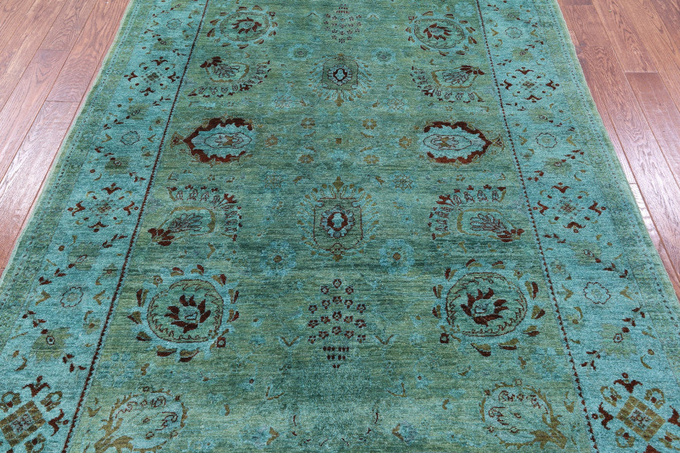 Full Pile Overdyed Hand-Knotted Wool Rug 6' 3" X 9' 3" - WR1315