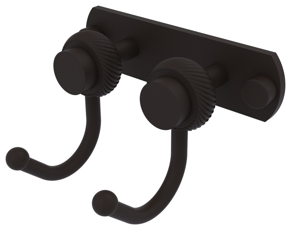 Mercury 2 Position Multi Hook with Twisted Accent, Oil Rubbed Bronze