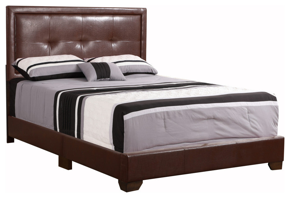 Bed, Brown, Full, Queen