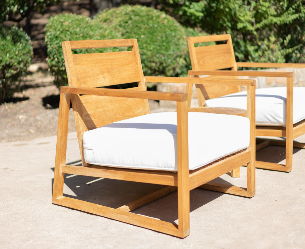 Catalina Bali Teak Outdoor Lounge Chair