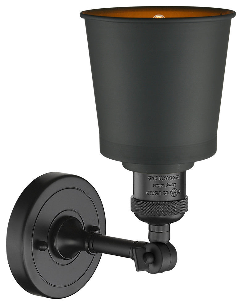Addison 1-Light Sconce, Matte Black, Matte Black