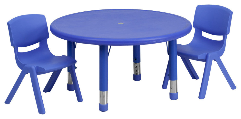 Roseto FFIF80516 Three Piece Plastic Framed Classroom Set - Blue
