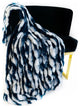 White Navy Snow Chinchilla Faux Fur Throw Blanket, 102Lx116W California King