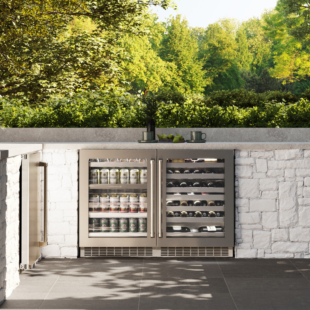 ZLINE 24" Beverage Center With Stainless-Steel Glass Door