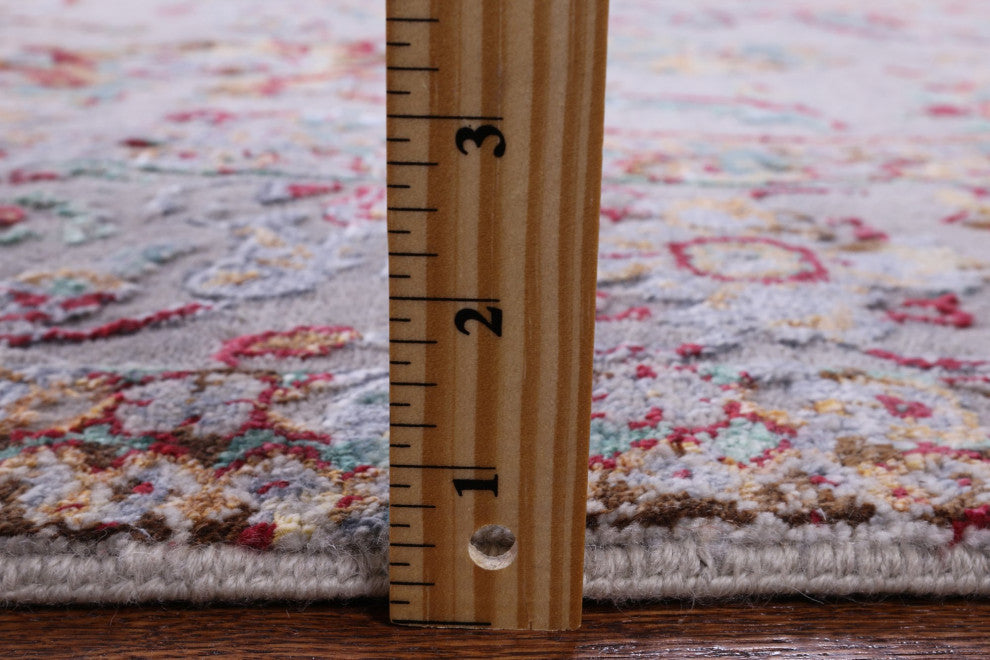 Persian Wool and Silk Handmade Rug 6' 1" X 9' 1" Q7112