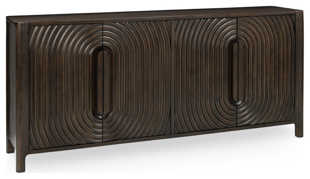 Colson 4-Door Buffet Sideboard, Dark Brown