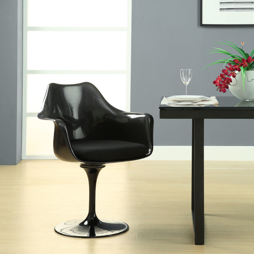 Modern Contemporary Kitchen Dining Armchair Black