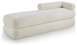 Kennedy Upholstered Bench, Cream, Teddy Fabric