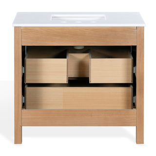 Safavieh Couture Tompkinson Vanity, Natural/White, 36In