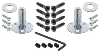 Prairie Plate With Keyhole Dbl Dummy Oval Clear Crystal Knob