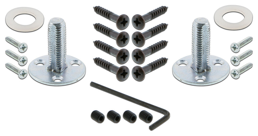 Prairie Plate With Keyhole Dbl Dummy Oval Clear Crystal Knob