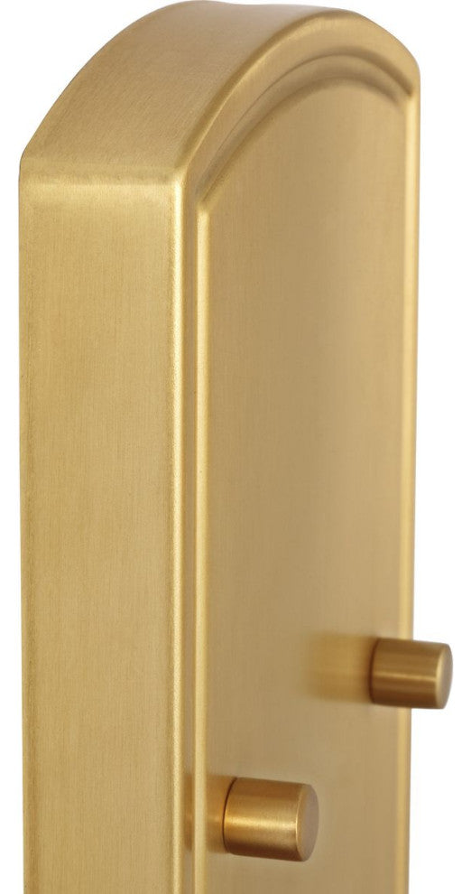 Adley Collection One-Light Satin Brass Etched Opal Glass Bath Vanity Light