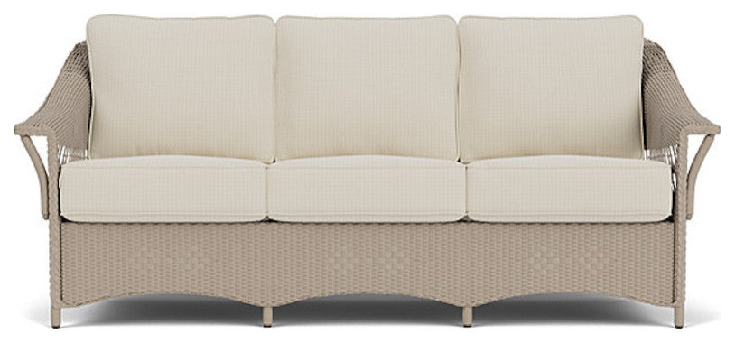 Lloyd Flanders Nantucket Sofa, French Beige, Beach Natural