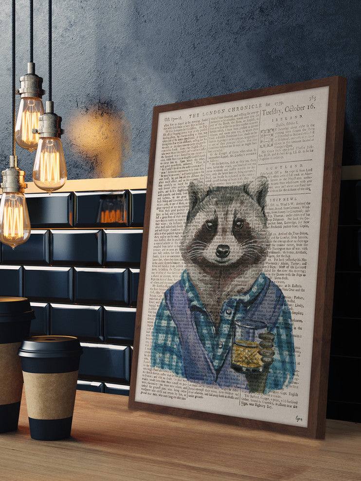 "Scotch Time" Framed Painting Print, 12"x18"