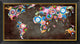 "World in circles" Framed Canvas Giclee by Joannoo, 40x22"