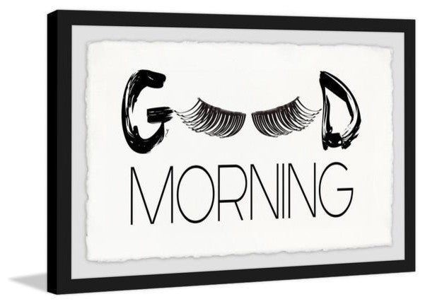 "Morning Lashes" Framed Painting Print, 45"x30"