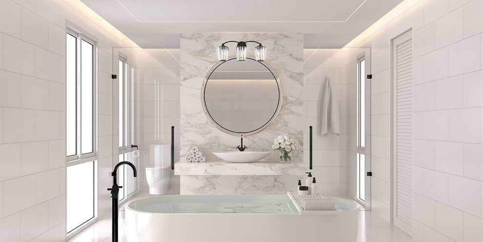 3-Light Vanity, Black