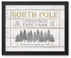 North Pole Christmas Tree Farm 11x14 Black Framed Canvas