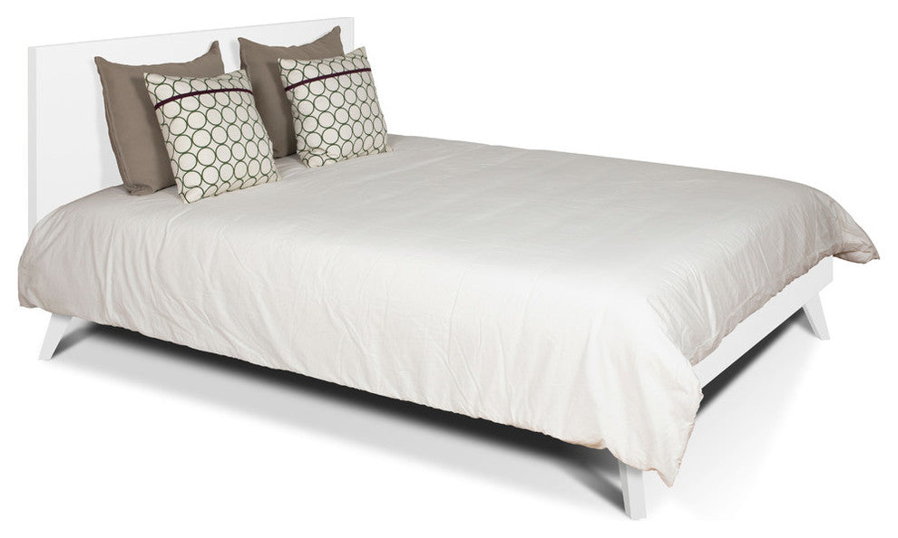 Mara Queen Bed, Pure White