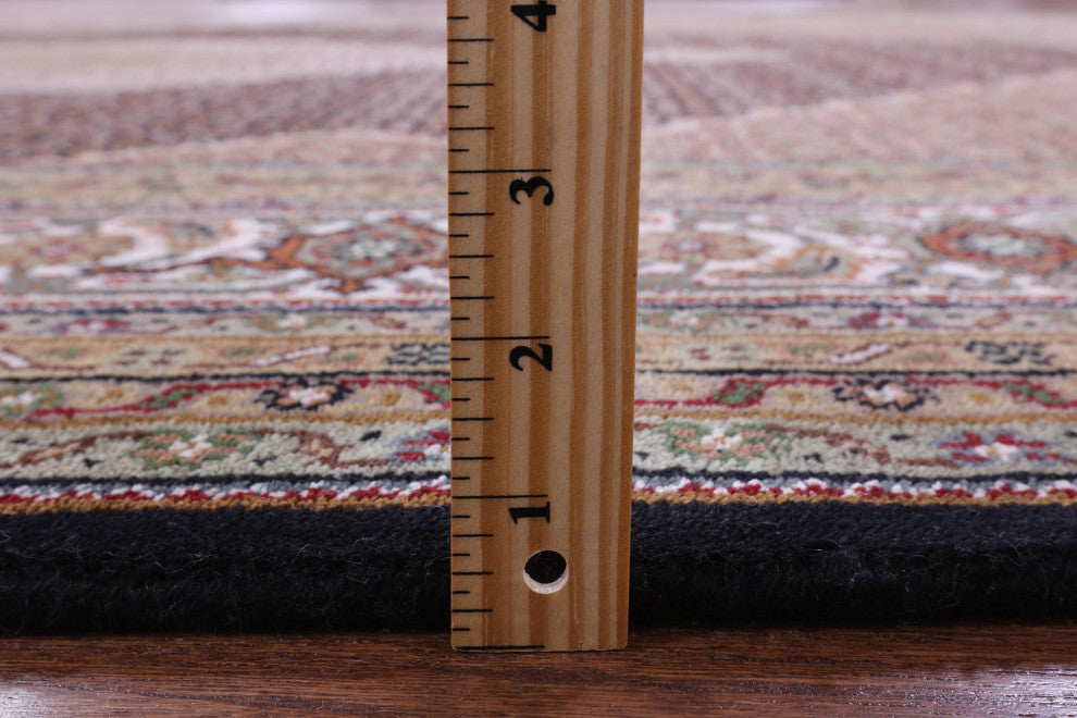 8' 0" X 9' 11" Persian Tabriz Wool & Silk Hand-Knotted Rug - Q13010