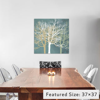 "Tranquil Trees" Wrapped Canvas Art Print, 12x12x1.5