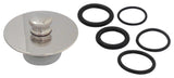 Kingston Brass Cover-Up Tub Push-Pull Drain Stopper, Polished Nickel