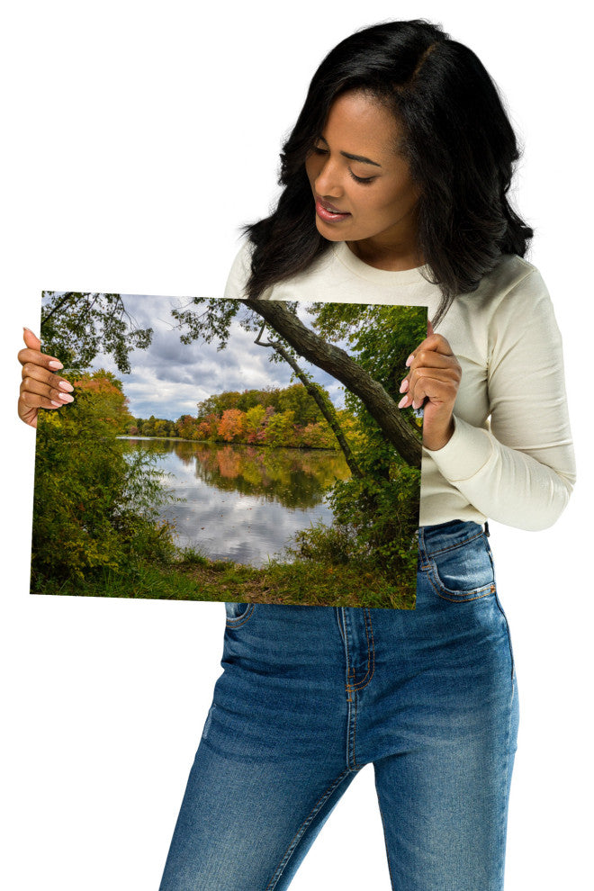 Lost in Autumn Color Landscape Photo, Rural Unframed Wall Art Print, 11" X 14"