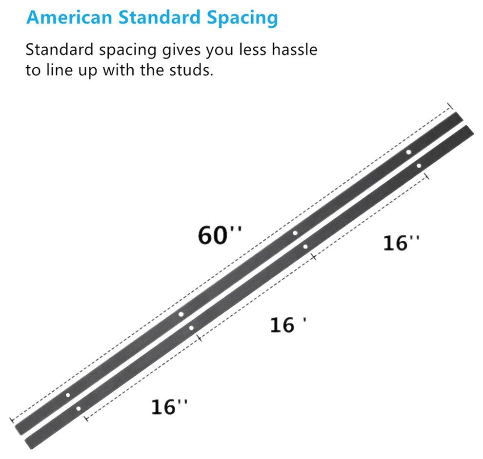 Sliding Barn Door Hardware, U Bracket Bypass, Classic Design, 5'