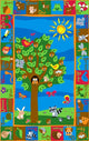 Forest Rug With Animal Alphabet
