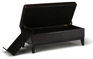 Oregon Storage Ottoman Bench with Tray