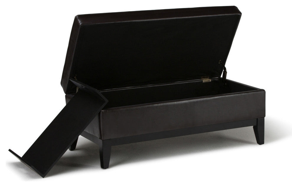 Oregon Storage Ottoman Bench with Tray
