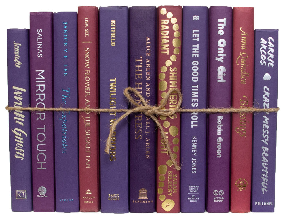 Decorative Books - Berry Book Bundle - 1 foot of Purple Books