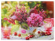 "LED Lighted Candles Floral Arrangement" Canvas Wall Art