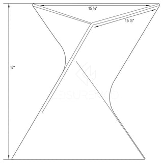 Leisuremod Randolph Modern Triangle Accent Side End Table, Black, Set of 2