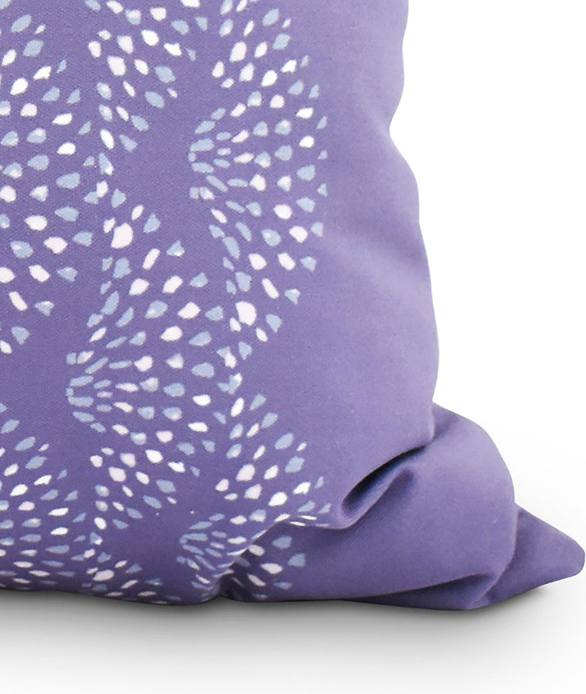 Dotted Focus 18" Purple Geometric Print Decorative Throw Pillow
