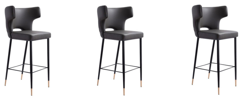Manhattan Comfort Holguin Bar Stool, Set of 3