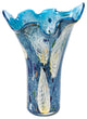 Badash J206 Royalty Murano Style Art Glass 17" blue Napkin Vase