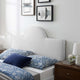 Headboard, Twin Size, Velvet, White, Modern Contemporary, Bedroom Master Suite