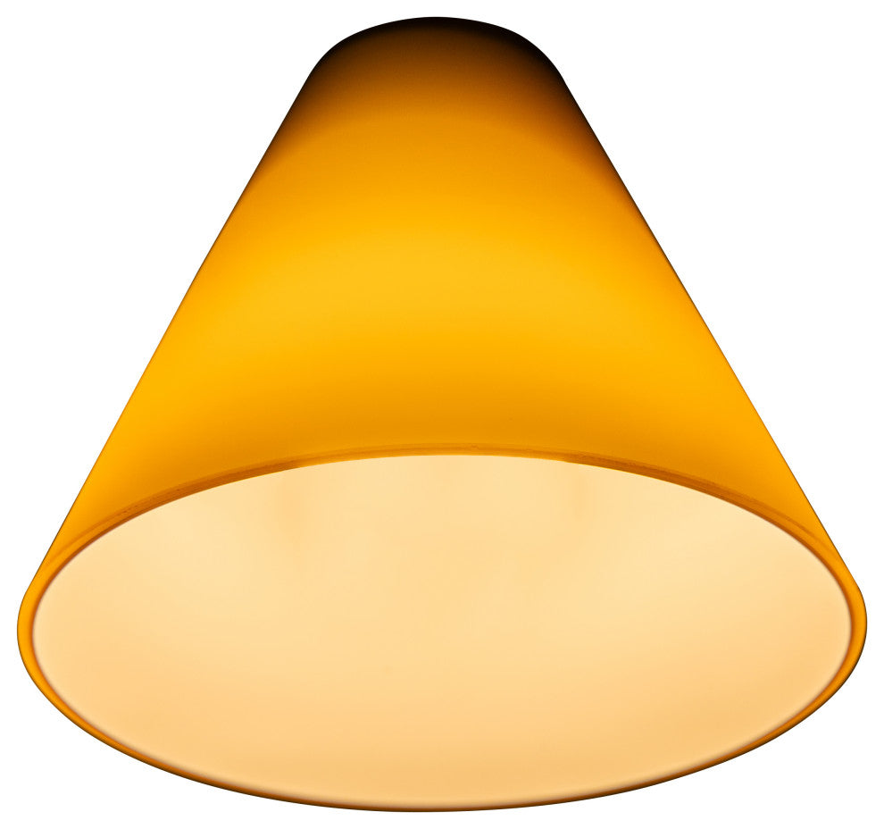 Inari Silk Martini Pendant Glass Shade, Amber